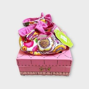 Vera Bradley Baby Mary Jane Shoes 0-6m NWT